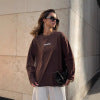 Round neck long sleeved casual T-shirt fashion hoodie
